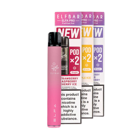 Elf Bar ELFA Pro Pod Kit Bundle - Aurora Pink