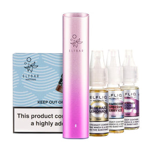 Elf Bar Mate500 Pod Kit Bundle - Aurora Pink