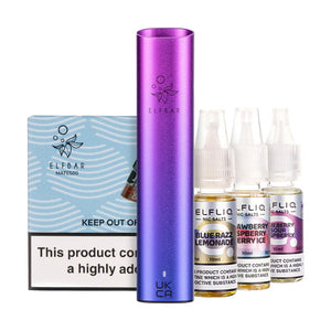 Elf Bar Mate500 Pod Kit Bundle - Aurora Purple