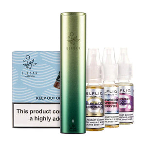Elf Bar Mate500 Pod Kit Bundle - Aurora Green