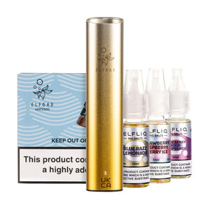 Elf Bar Mate500 Pod Kit Bundle - Aurora Yellow