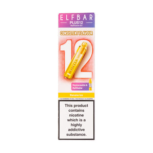 Elf Bar Plus 12 Prefilled Pod Kit - Banana Ice