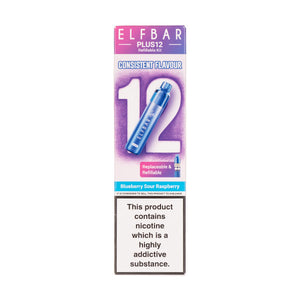 Elf Bar Plus 12 Prefilled Pod Kit - Blueberry Sour Raspberry