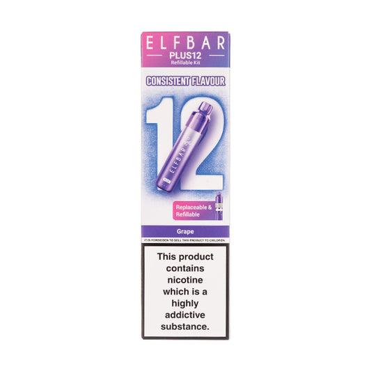 Elf Bar Plus 12 Prefilled Pod Kit - Grape