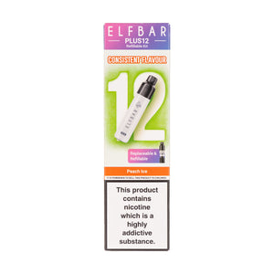 Elf Bar Plus 12 Prefilled Pod Kit - Peach Ice