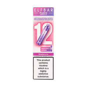 Elf Bar Plus 12 Prefilled Pod Kit - Strawberry Ice