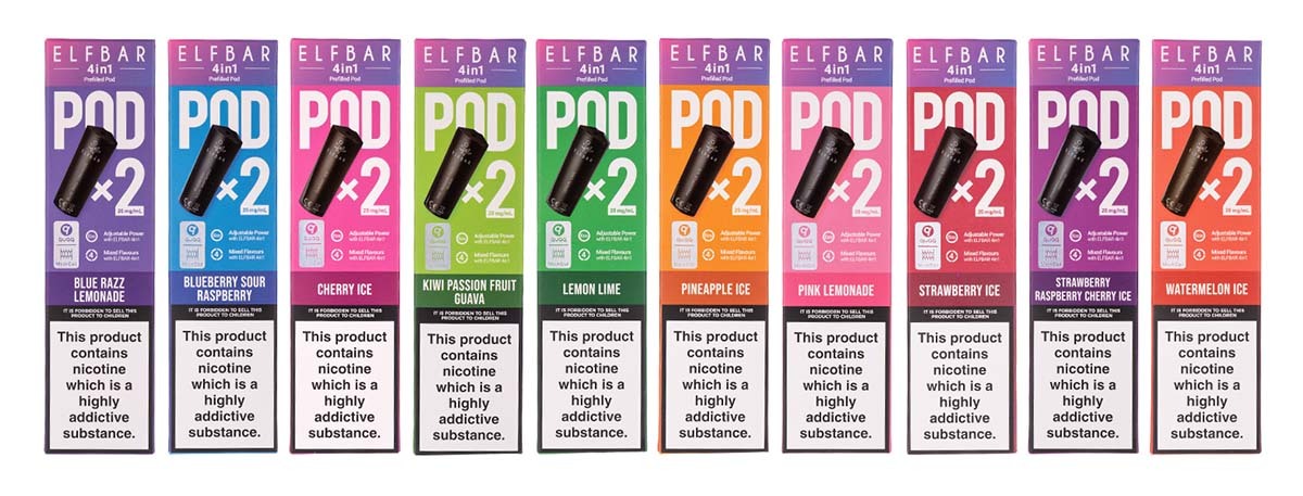 Elfbar Pod Grape Raspberry Elf Bar 4 in 1 Prefilled Pod Kit - Big Puff Bars | Vape Superstore
