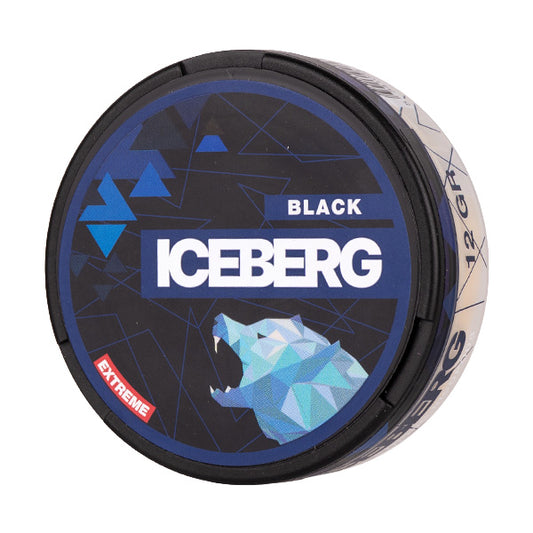 Extreme Black Nicotine Pouches by Iceberg