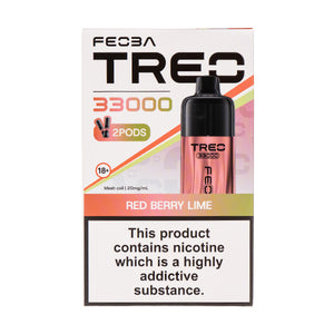 Feoba Treo 33K Prefilled Pod Kit in Red Berry Lime