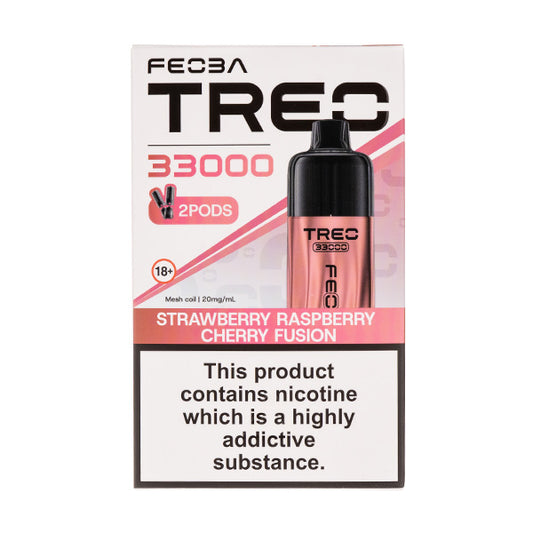 Feoba Treo 33K Prefilled Pod Kit in Strawberry Raspberry Cherry Fusion