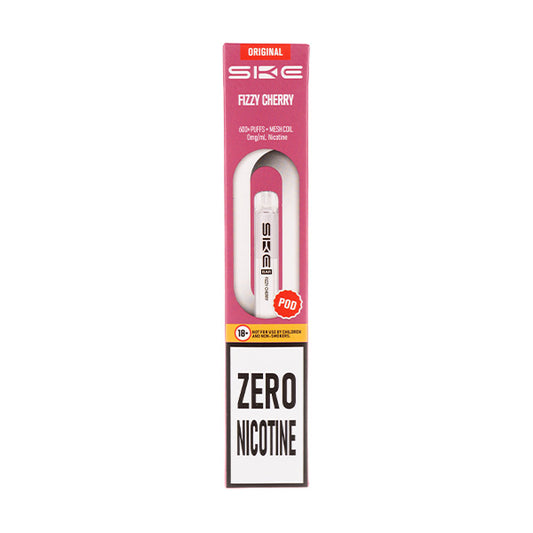 Fizzy Cherry Crystal Bar 600 Zero Nicotine Prefilled Pods by SKE