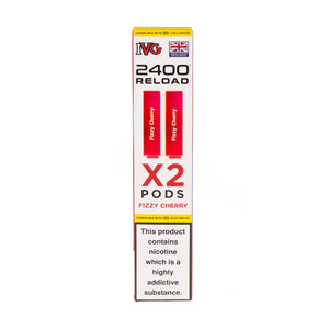 Fizzy Cherry IVG 2400 Reload Replacement Pods - 2 Pack