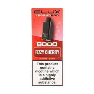 Fizzy Cherry Legend 8000 Prefilled Pod + Refill by Elux