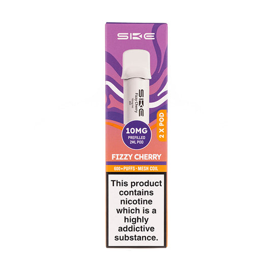 Fizzy Cherry Crystal 600 Pro Prefilled Pods by SKE - 10mg