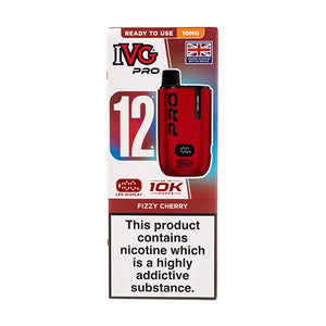 IVG Pro 12 10K Prefilled Pod Vape Kit (10mg) - Fizzy Cherry