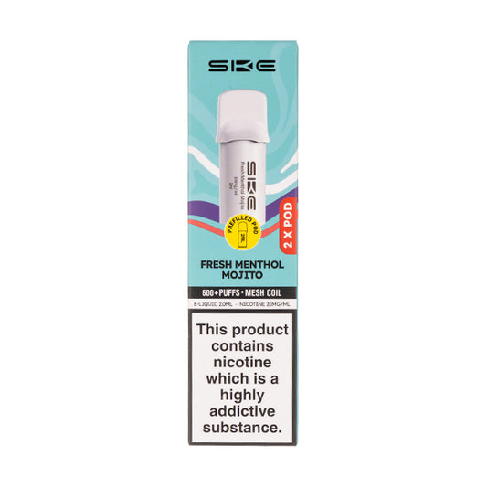 SKE Crystal 600 Pro Fresh Menthol Mojito Prefilled Pods | Vape Superstore SKE Crystal 600 Pro Fresh Menthol Mojito Prefilled Pods | Vape Superstore