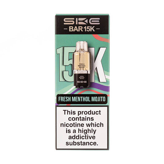 Fresh Menthol Mojito Bar 15K Prefilled Pod + Refill by SKE