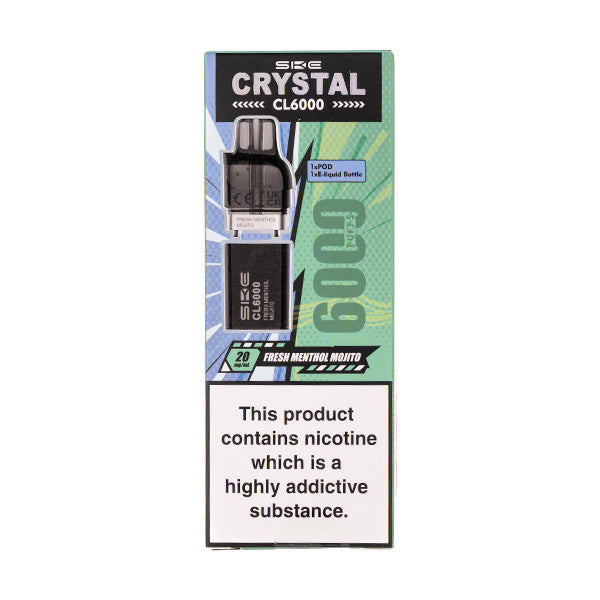 SKE Fresh Menthol Mojito Crystal CL6000 Prefilled Pod + Refill by SKE — image 1 of 1