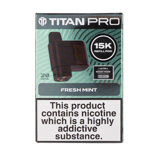 Fresh Mint Pro 15K Prefilled Pod + Refill by Titan