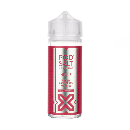 Fresh Raspberry Mojito 100ml Shortfill E-Liquid by Pod Salt Nexus