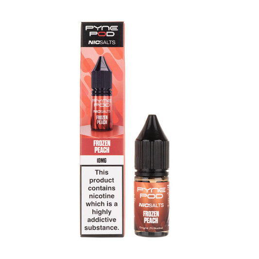 Frozen Peach Nic Salt E-Liquid by Pyne Pod