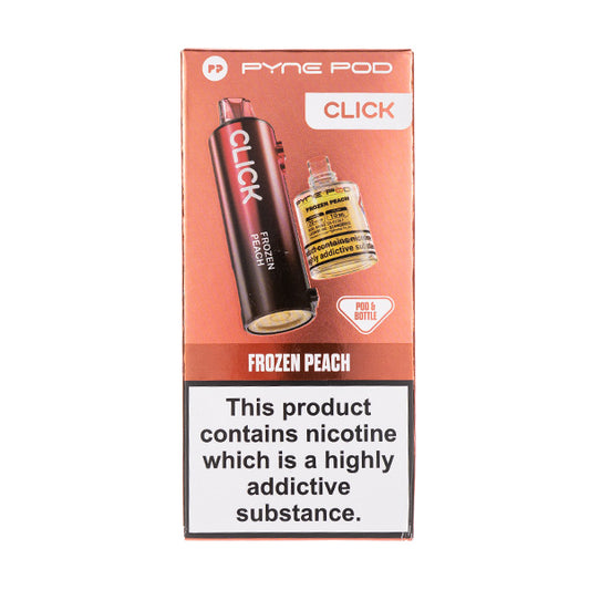 Select Click Pod Frozen Peach Pyne Pod Click 10000. 20mg Nic Salt - Vape Superstore