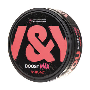 Frutti Blast Boost Max Nicotine Pouches by V&YOU