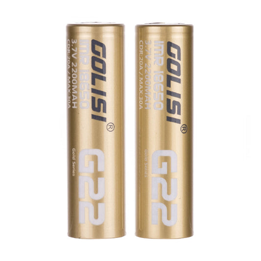 G22 18650 Batteries - Pack of 2 by Golisi 