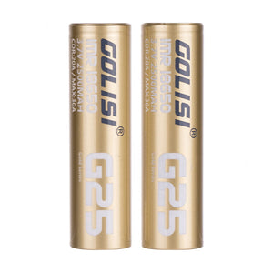 G25 18650 Batteries - Pack of 2 by Golisi
