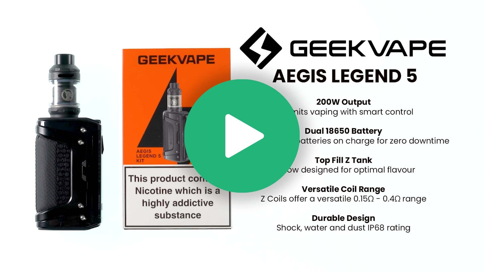 elfbar nachfüll pod läuft aus How To Lock Geekvape Aegis Legend Geekvape Aegis Legend 5 MOD Only (NEW) —  House of Vapes main image 1