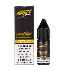 Gold Blend Nic Salt E-Liquid by Nasty Juice