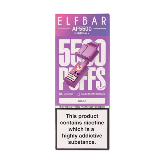 Grape AF5500 Prefilled Pod + Refill 5500 Puffs | Vape Superstore Grape AF5500 Prefilled Pod + Refill 5500 Puffs | Vape Superstore