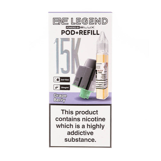 Grape Berry ENE Legend 15K Prefilled Pod + Refill by Elux