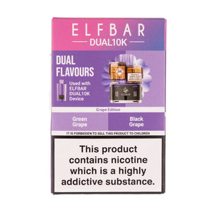 Elf Bar Dual 10K Prefilled Pods | 20mg, Dual-Flavour, QUAQ Elf Bar Dual 10K Prefilled Pods | 20mg, Dual-Flavour, QUAQ