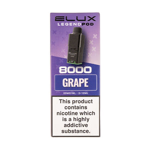 Grape Legend 8000 Prefilled Pod + Refill by Elux
