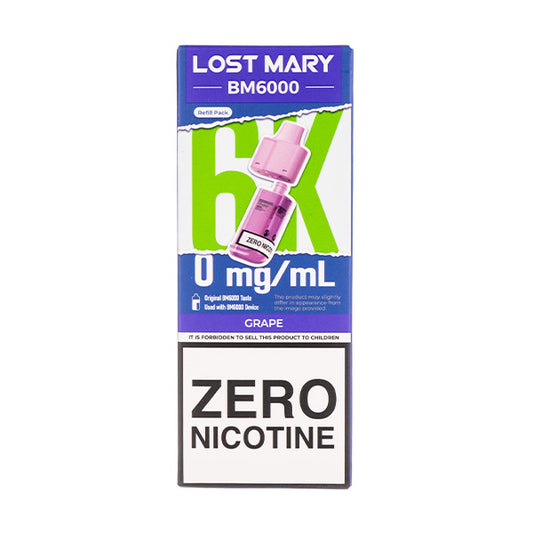 Grape BM6000 Prefilled Pod + Refill by Lost Mary - 0mg
