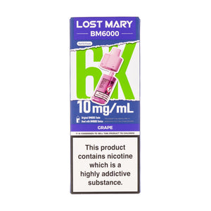 Grape BM6000 Prefilled Pod + Refill by Lost Mary 10mg