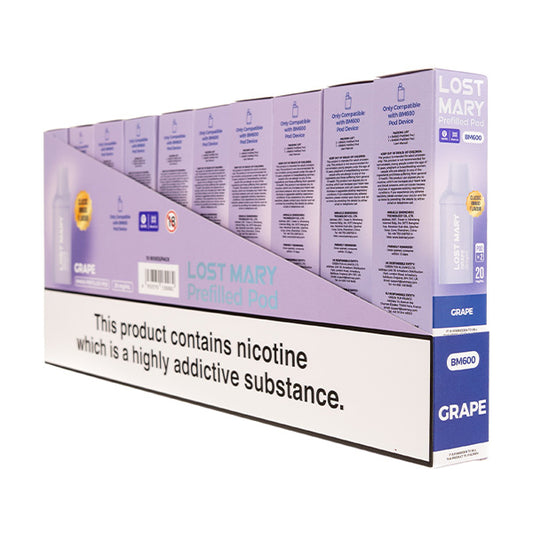 Lost Mary BM600 Prefilled Pods - 2PK [Box of 10] - Grape