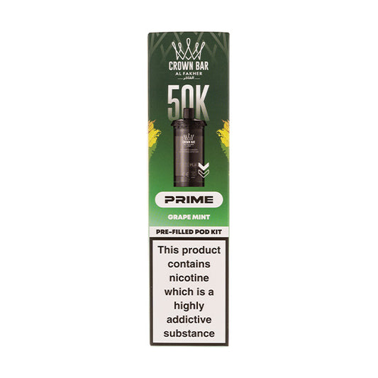 Grape Mint 50K Hypermax Prime Prefilled Pod + Refill by Al Fakher