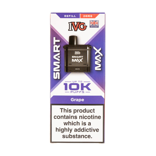Grape Smart Max Prefilled Pod + Refill by IVG 10mg