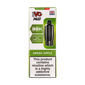 Green Apple XL35 Prefilled Pod + Refills by IVG
