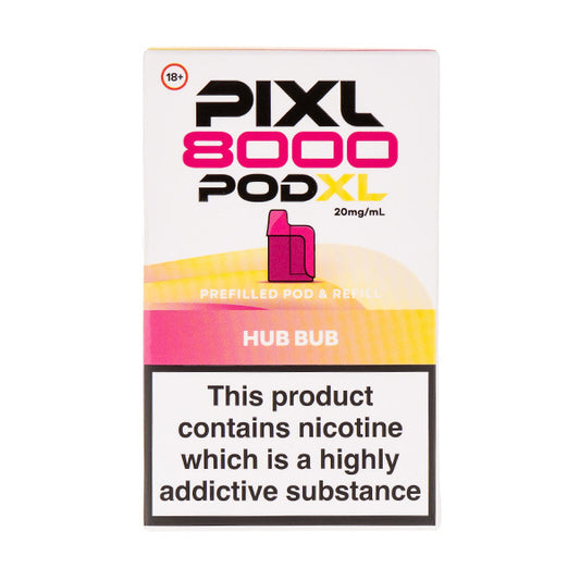 Hub Bub Pixl 8000 Prefilled Pod + Refill by Pixl