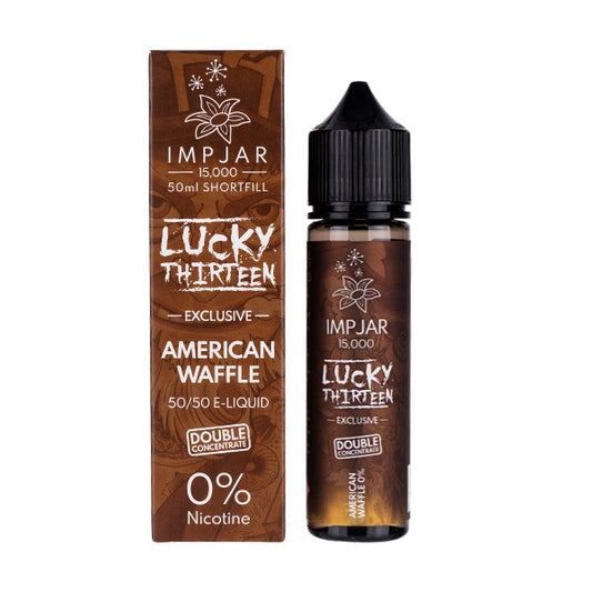 American Waffle 50ml (50/50) Shortfill by Imp Jar & Lucky Thirteen American Waffle 50ml (50/50) Shortfill by Imp Jar & Lucky Thirteen