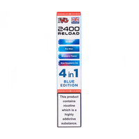 Blue Edition IVG 2400 Reload Replacement Pods - 4 Pack