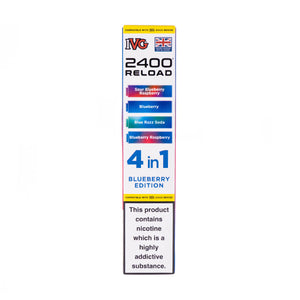 Blueberry Edition IVG 2400 Reload Replacement Pods - 4 Pack