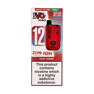 IVG Pro 12 Prefilled Pod Vape Kit (Nicotine Free) Fizzy Cherry