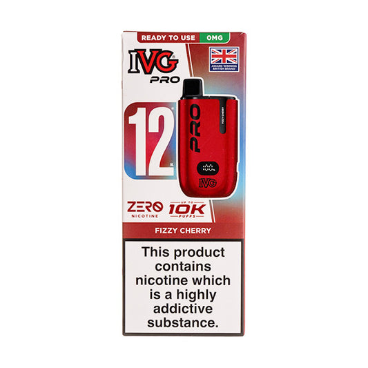IVG Pro 12 Prefilled Pod Vape Kit (Nicotine Free) Fizzy Cherry