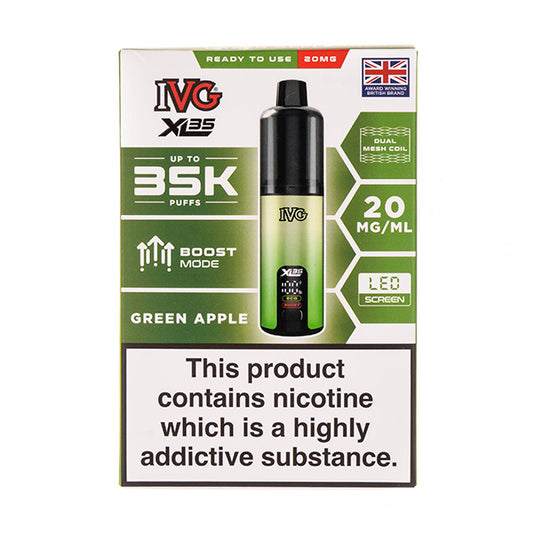 IVG XL35 Prefilled Pod Kit Green Apple
