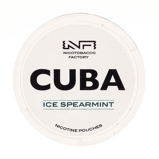 Ice Spearmint Nicotine Pouches by Cuba White