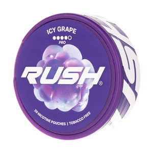 Icy Grape Pro Nicotine Pouches by Rush